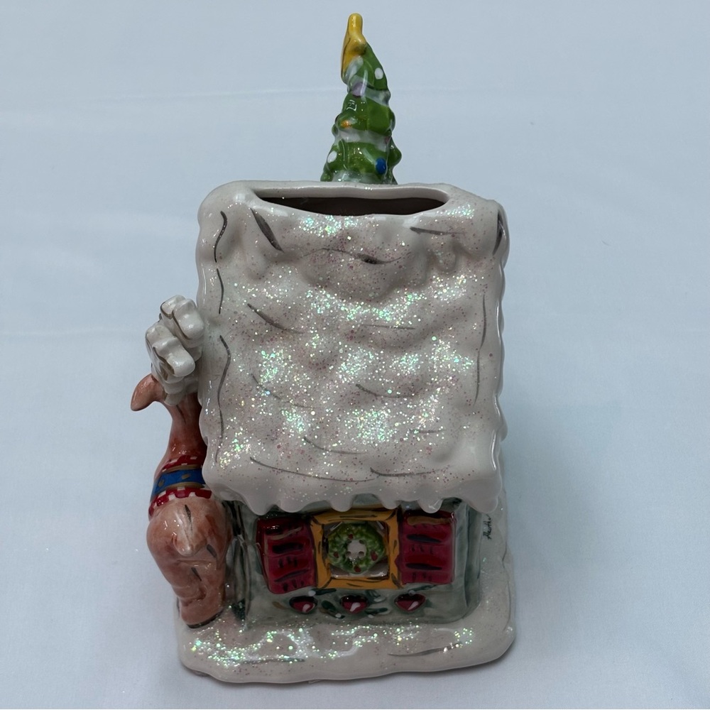 Blue Sky Clayworks Rudolph’s Place Tealight Holder - Picture 2 of 11
